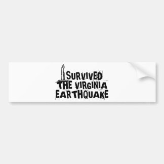IK OVERVIERDE DE VIRGINIA EARTHQUAKE BUMPERSTICKER