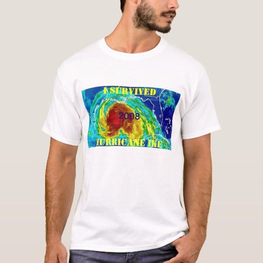 IK OVERVIERDE HURRICANE IKE T-SHIRT (Voorkant)