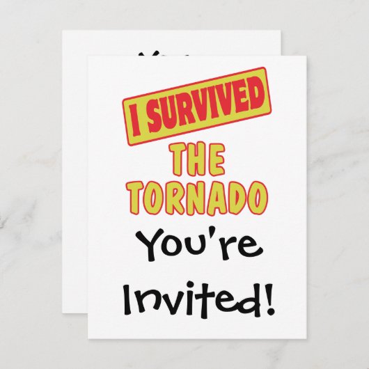 IK OVERVIESDE DE TORNADO KAART (Voorkant / Achterkant)