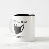 "IK OVERVIVED 2020!" mok (Voorkant links)