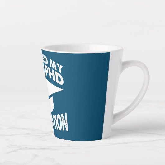 Ik overwon mijn Wifes Dissertation PhD Doctorate Latte Mok (Rechts)