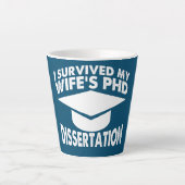 Ik overwon mijn Wifes Dissertation PhD Doctorate Latte Mok (Voorkant)