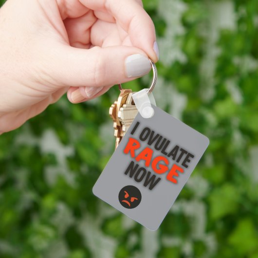 Ik ovuleer nu woede sleutelhanger (Hand)