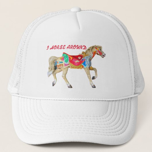 Ik paard in de buurt. Carrousel Pony Trucker Pet (Voorkant)