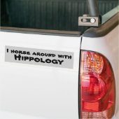 Ik paard met hipologie bumpersticker (Op Truck)