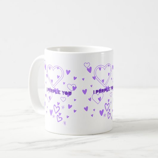 Ik Paars jou Koffiemok (Voorkant links)