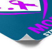 Ik Paarse Niece Moebius Syndroom Bewustzijn Poster (Hoek)