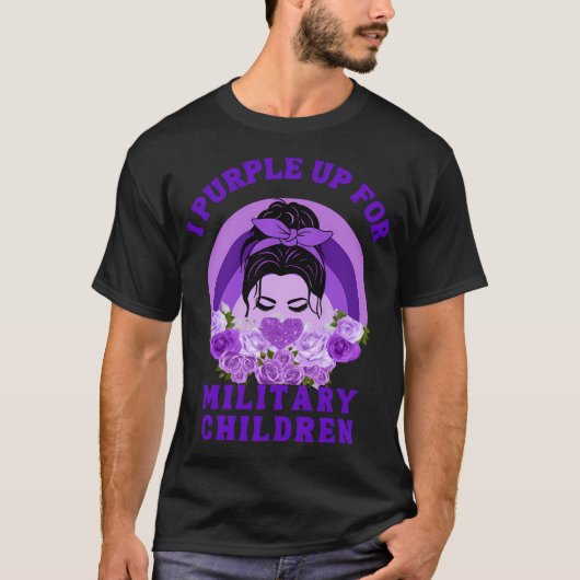 Ik Paarse voor het leger T-shirt (Voorkant)