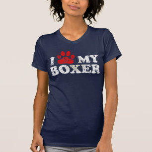 Ik pag mijn Boxer naar shirt