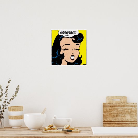 Ik pak me. (kleinere afmetingen) poster (Keuken)