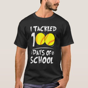 Ik pakte 100 dagen school softbal 100ste dag sch t-shirt