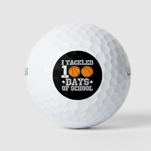Ik pakte 100 dagen schoolbasketbal aan golfballen (Voorkant)
