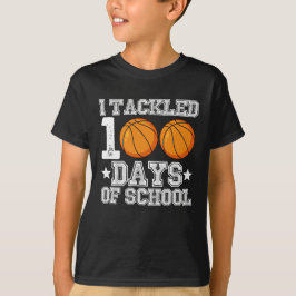 Ik pakte 100 dagen schoolbasketbal aan t-shirt