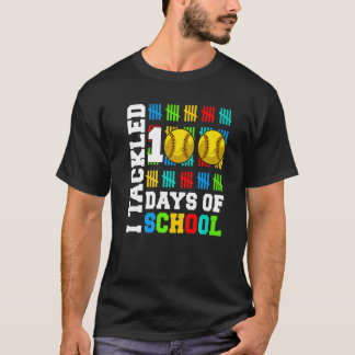 Ik pakte 100 dagen schoolsoftbal aan 100 dagen Sm T-shirt