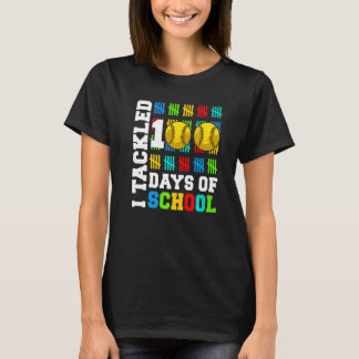 Ik pakte 100 dagen schoolsoftbal aan 100 dagen Sm T-shirt