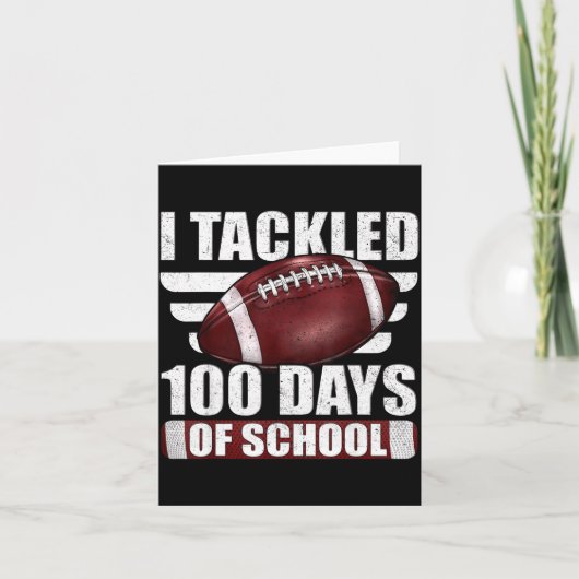 Ik pakte 100 dagen schoolvoetbal 100ste dagen aan kaart (Voorkant)