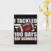 Ik pakte 100 dagen schoolvoetbal 100ste dagen aan kaart (Gele Bloem)