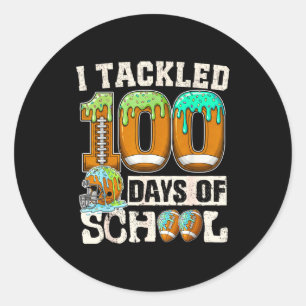 Ik pakte 100 dagen schoolvoetbal ijs Dr Ronde Sticker