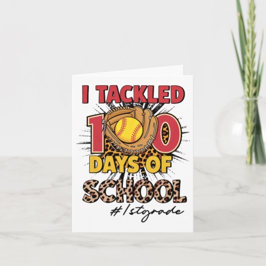 Ik pakte 100 dagen van 1e klas Softbyll Leopard K Kaart (Voorkant)
