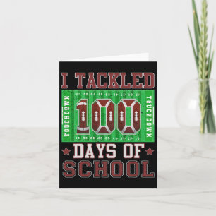 Ik pakte 100 dagen van de school Football 100e dag Kaart