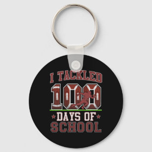 Ik pakte 100 dagen van de school Football 100e dag Sleutelhanger
