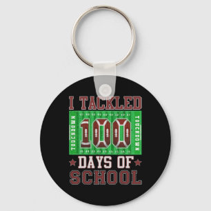 Ik pakte 100 dagen van de school Football 100e dag Sleutelhanger