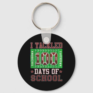Ik pakte 100 dagen van de school Football 100e dag Sleutelhanger