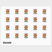 Ik pakte 100 dagen van elementaire softbyll luipaa ronde sticker (Vel)