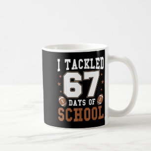 Ik pakte 67 dagen school grap zes zeven meme F Koffiemok