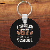 Ik pakte 67 dagen school grap zes zeven meme F Sleutelhanger (Voorkant)
