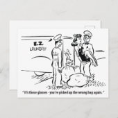 Ik pakte een verkeerde tas, wasgrap, briefkaart (Voorkant / Achterkant)