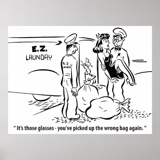 Ik pakte een verkeerde tas, wasgrap,  poster (Voorkant)