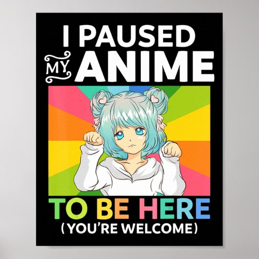 Ik pakte mijn anim om hier te zijn... poster (Voorkant)