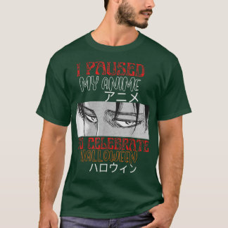 Ik pakte mijn Anime om Halloween Funny Hal te vier T-shirt