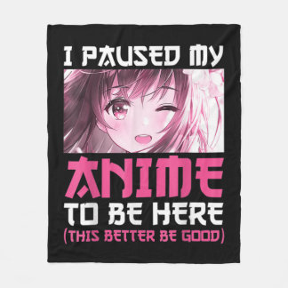 Ik pakte mijn Anime om hier te zijn, Fun Otaku Ani Fleece Deken