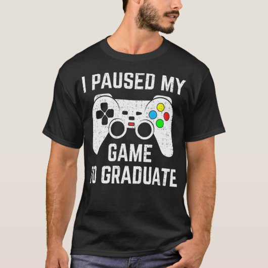 ik pakte mijn game om 2021 afstuderen video te afs t-shirt (Voorkant)