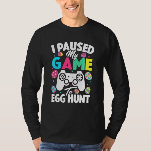 Ik pakte mijn game om de Hunt Easter Video Game Ga T-shirt (Voorkant)