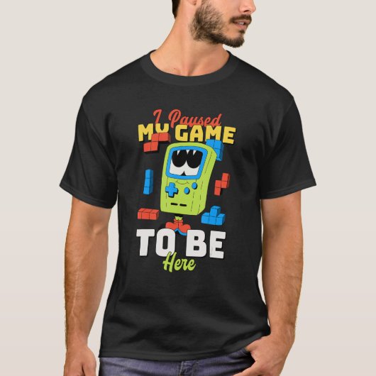 Ik pakte mijn game om hier te zijn Retro Gaming 9 T-shirt (Voorkant)