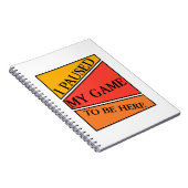 Ik pakte mijn game om hier te zijn Video Gamer Shi Notitieboek (Rechterzijde)