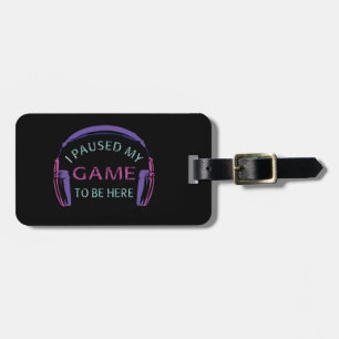 Ik pakte mijn spel om hier te zijn bagagelabel