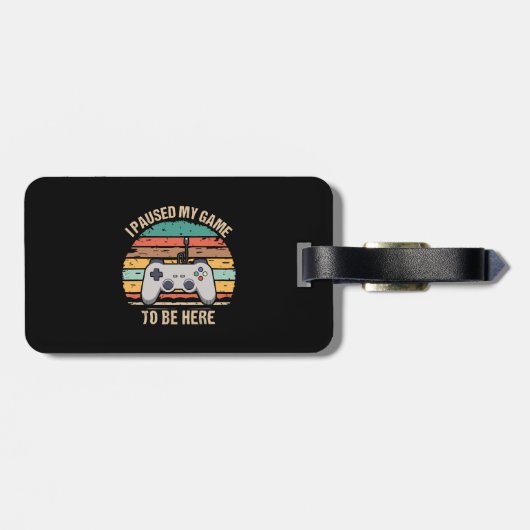 Ik pakte mijn spel om hier te zijn bagagelabel (Achterkant horizontaal)