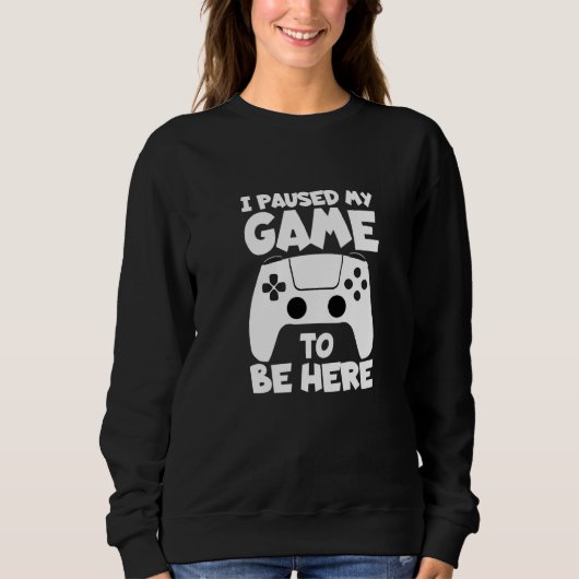Ik pakte mijn spel om hier te zijn computervideo trui (Voorkant)