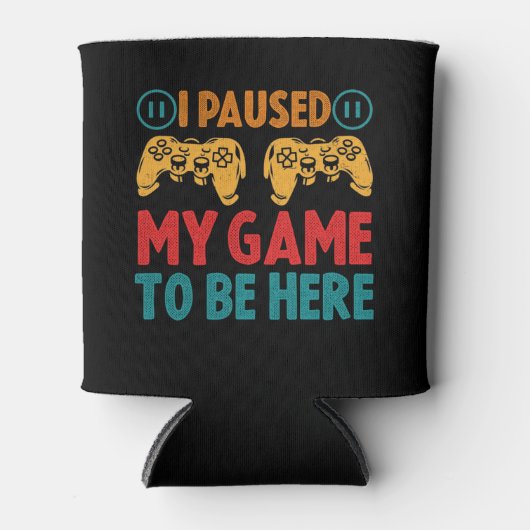 Ik pakte mijn spel om hier te zijn Funny Sarcastic Blikjeskoeler (Voorkant)