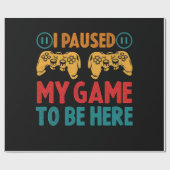 Ik pakte mijn spel om hier te zijn Funny Sarcastic Cadeaupapier (Vlak)