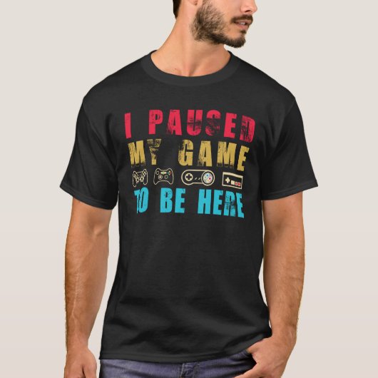 Ik pakte mijn spel om hier te zijn. | Gamer Gift S T-shirt (Voorkant)