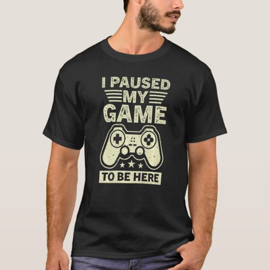 Ik pakte mijn spel om hier te zijn gamer t-shirt (Voorkant)