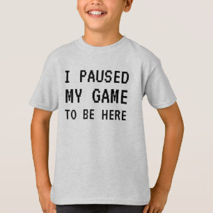 Ik pakte mijn spel om hier te zijn... grappige gam t-shirt