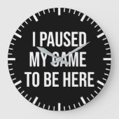 Ik pakte mijn spel om hier te zijn - grappige game grote klok (Voorkant)