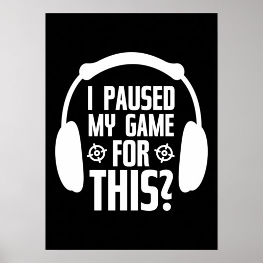 Ik pakte mijn spel om hier te zijn - grappige game poster (Voorkant)