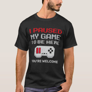 Ik pakte mijn spel om hier te zijn grappige Humor T-shirt